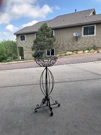 Metal plant stand. 