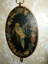 Awesome old oil painting of Parrot