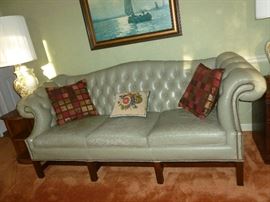 Vintage leather sofa (some crackling)