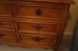 Detail of front of dresser