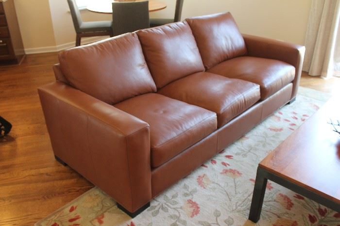Room and Board leather sofa