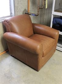 Room and Board leather arm chair