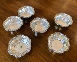 Birks, Canada - vintage sterling candy/nut dishes (6)