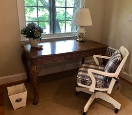 Comitia Molina Custom Furnishings French-Style Writing Desk featuring one drawer. 