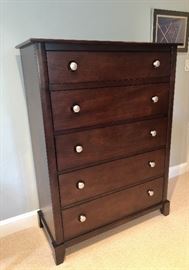 Crate and Barrel style, 5-drawer dresser.