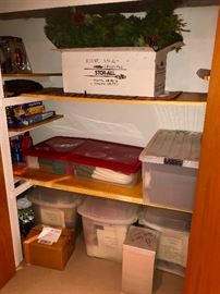 Lots of holiday items to be unpacked