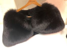 Black Mink stole.