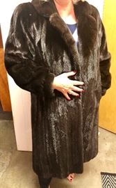 Full length Mink coat.