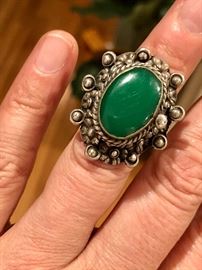 Big chunk of sterling with interesting stone