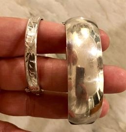 Sterling bracelets - one for a baby