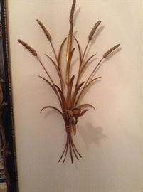Pair of wheat sconces