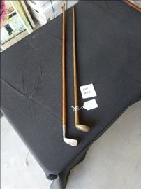 2 Victorian Sunday golf sticks