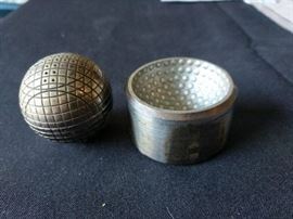 Worthington Bluebird 1923 Salt Golf Ball in Stand