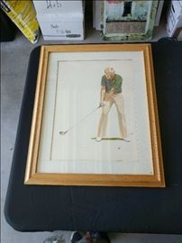 Original Lupo Painting of Jack Nicholas