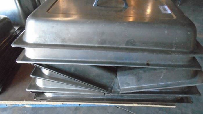 Stainless Steel Warming Tray Lids.