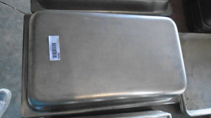 Stainless Steel Warming Tray Lids.