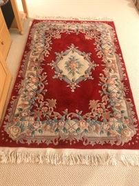 Beautiful Red thick Chinese rug