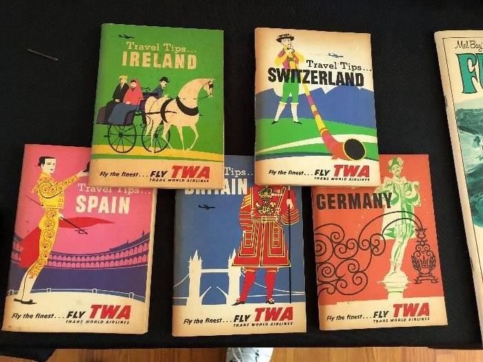 Vintage TWA Travel Tip Books