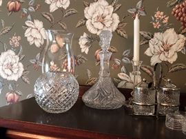 Assorted Crystal and Glassware