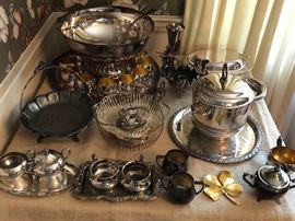 Assorted Vintage Silver Plated items
