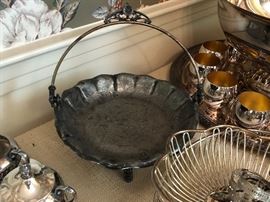 Antique Quadruple plated Bride Basket circa 1890