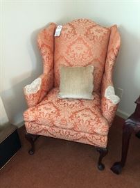 Second of a Pair, Mecklenburg Furniture Co. Wing Back Chairs  $60 each 