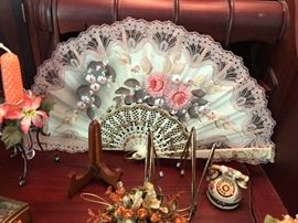 Hand Painted Silk Fan
