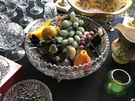 Stone Fruit, Lead Crystal Bowl