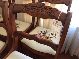 $195 for set of 8 chairs