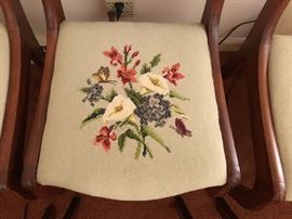Needlepoint seats