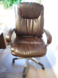 $145 Brown leather office chair
