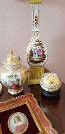 Dresden urn and dresser box