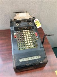 Antique Victor Adding Machine