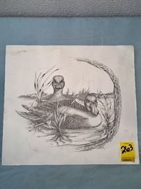 Artist:  RL Morgan Pencil, 61/300 Wild Ducks "Proud of Parents"