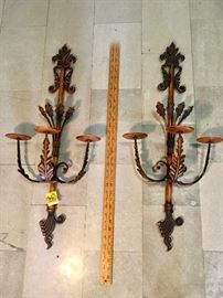 3-Candle Wall Sconces