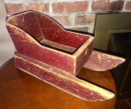 Antique doll sled