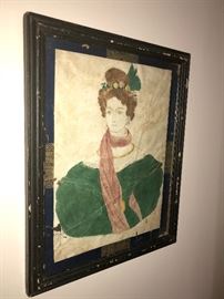 Antique folk art painting