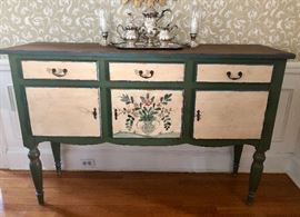 Hand painted buffet from Domain