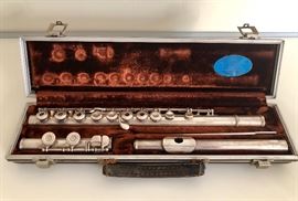 Solid Silver French Flute: Open holes, Armstrong Emeritus 21