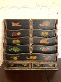 Shabby chic letter holder