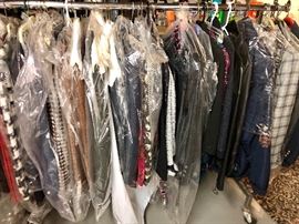 Plenty of clothing to sort through!