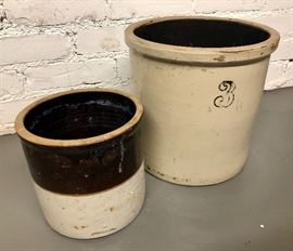 Antique crocks