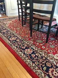 Gorgeous Red, Blue and Cream Oriental Rug