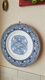 Many decorative plates