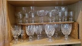 22 piece Waterford crystal stemware set