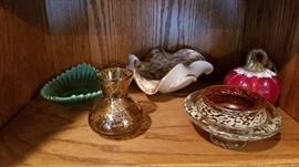 Tons of hand blown glass, crystal, and more