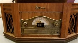 Emerson record player, CD player, radio