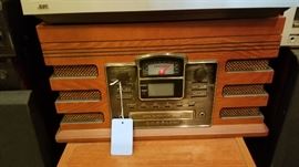 Crosley record player, CD player, radio