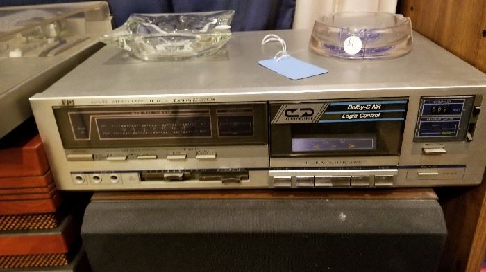 JVC cassette deck and radio