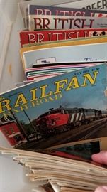 Lots and lots of train magazines and books dating back to the mid 60s.